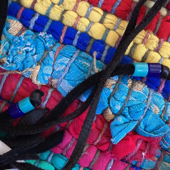 Vintage All Leather & Handmade in LA — Dark Brown Fringe Bralette Top w/ Beads - Picture 5 of 9